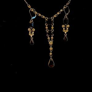 Beautiful Givenchy drop earring and necklace.